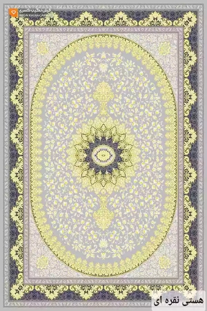 فرش هستی 500 شانه نگین کسری کاشان